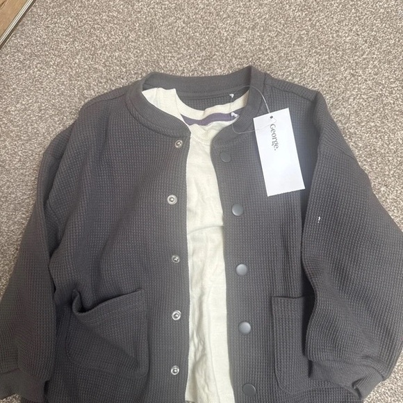 Gray Button-Up Jacket - Picture 2 of 4
